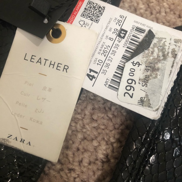 Zara blue collection embossed boots - Picture 3 of 7